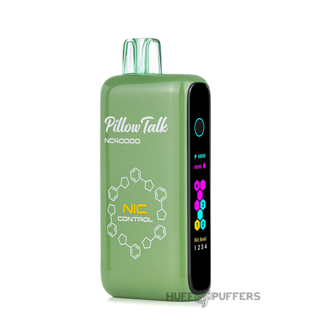 pillow talk nc40000 nic control winter green disposable vape