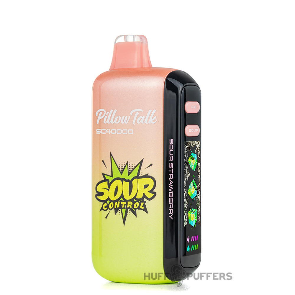 pillow talk sc40000 sour strawberry disposable vape