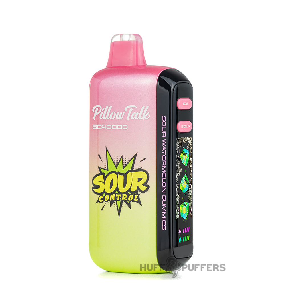 pillow talk sc40000 sour watermelon gummies disposable vape