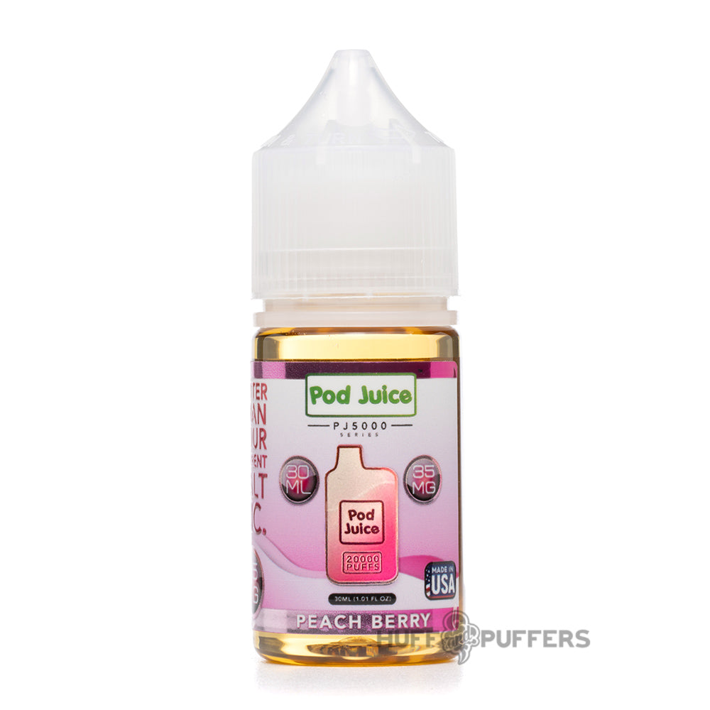 pod juice bar edition peach berry 30ml salt nicotine e-juice