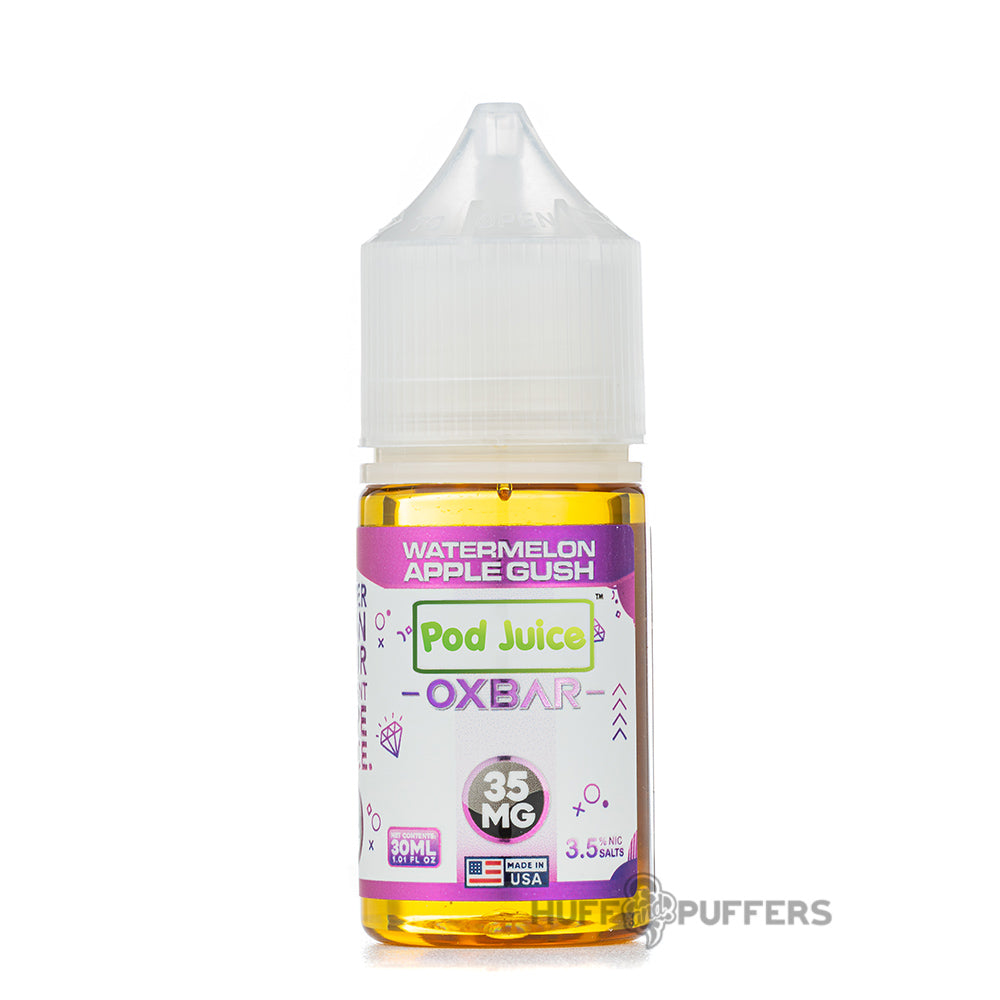 pod juice x oxbar watermelon apple gush salt nicotine e-juice 30ml