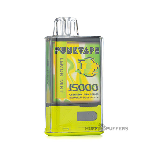 punkvape cyberbox pro disposable vape lemon mint