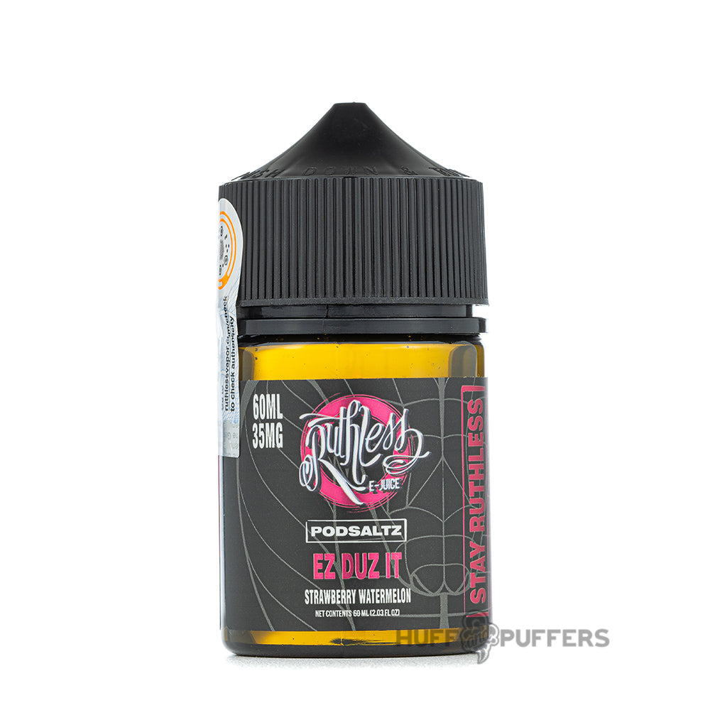 ruthless podsaltz ez duz it 30ml salt nicotine e-juice bottle