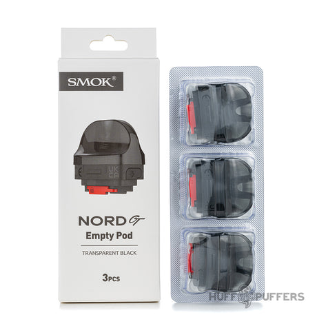 smok nord gt empty pods transparent black with box