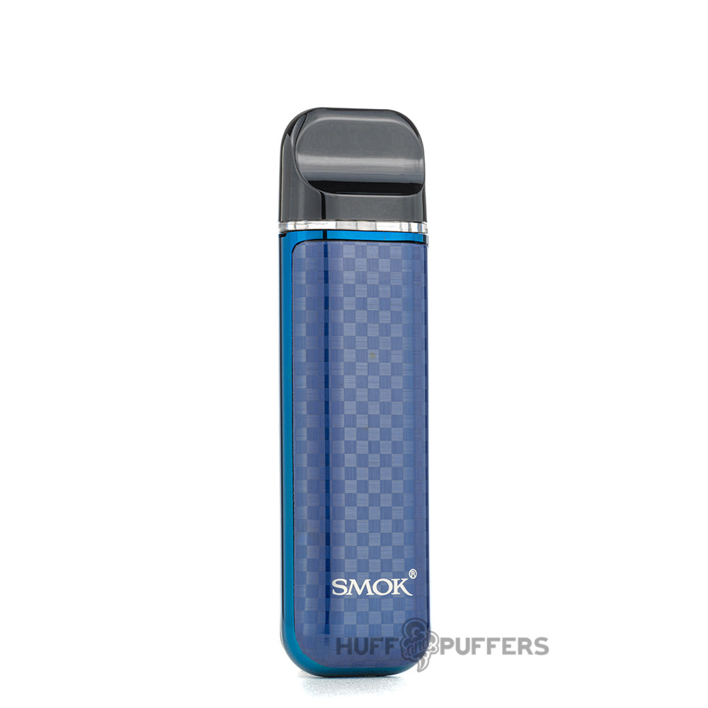 smok novo 3 pod system blue carbon fiber