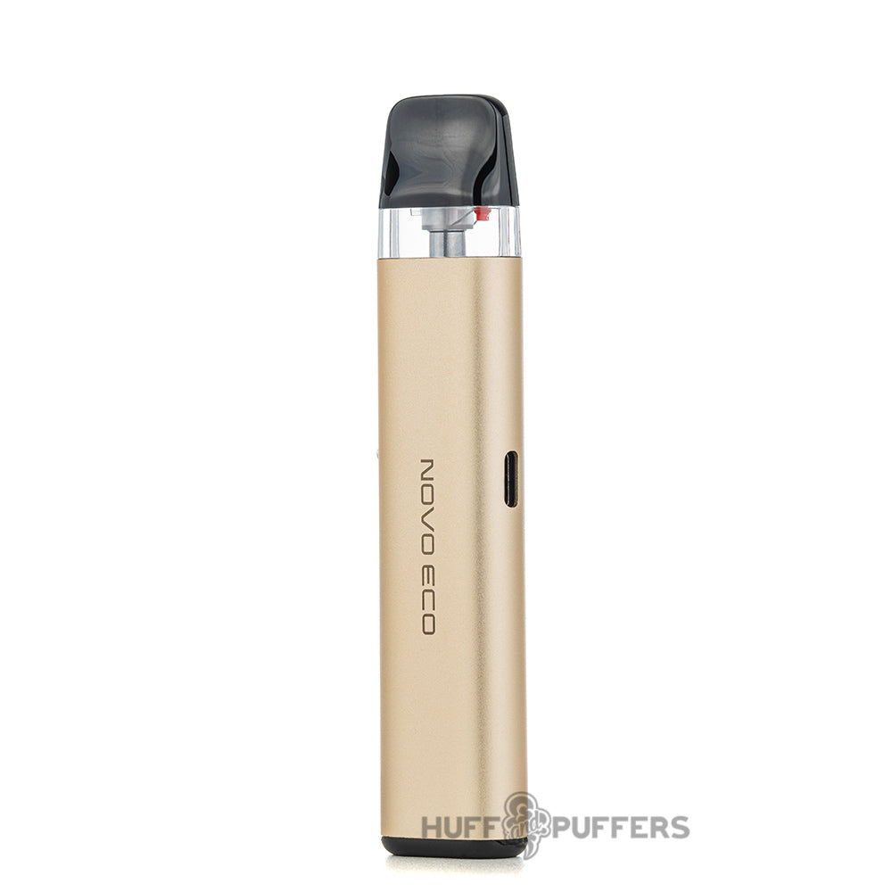 smok novo eco pod system pale gold back view