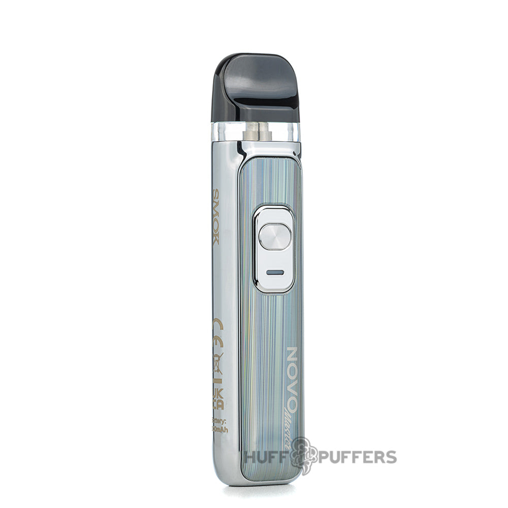 smok novo master pod system silver laser