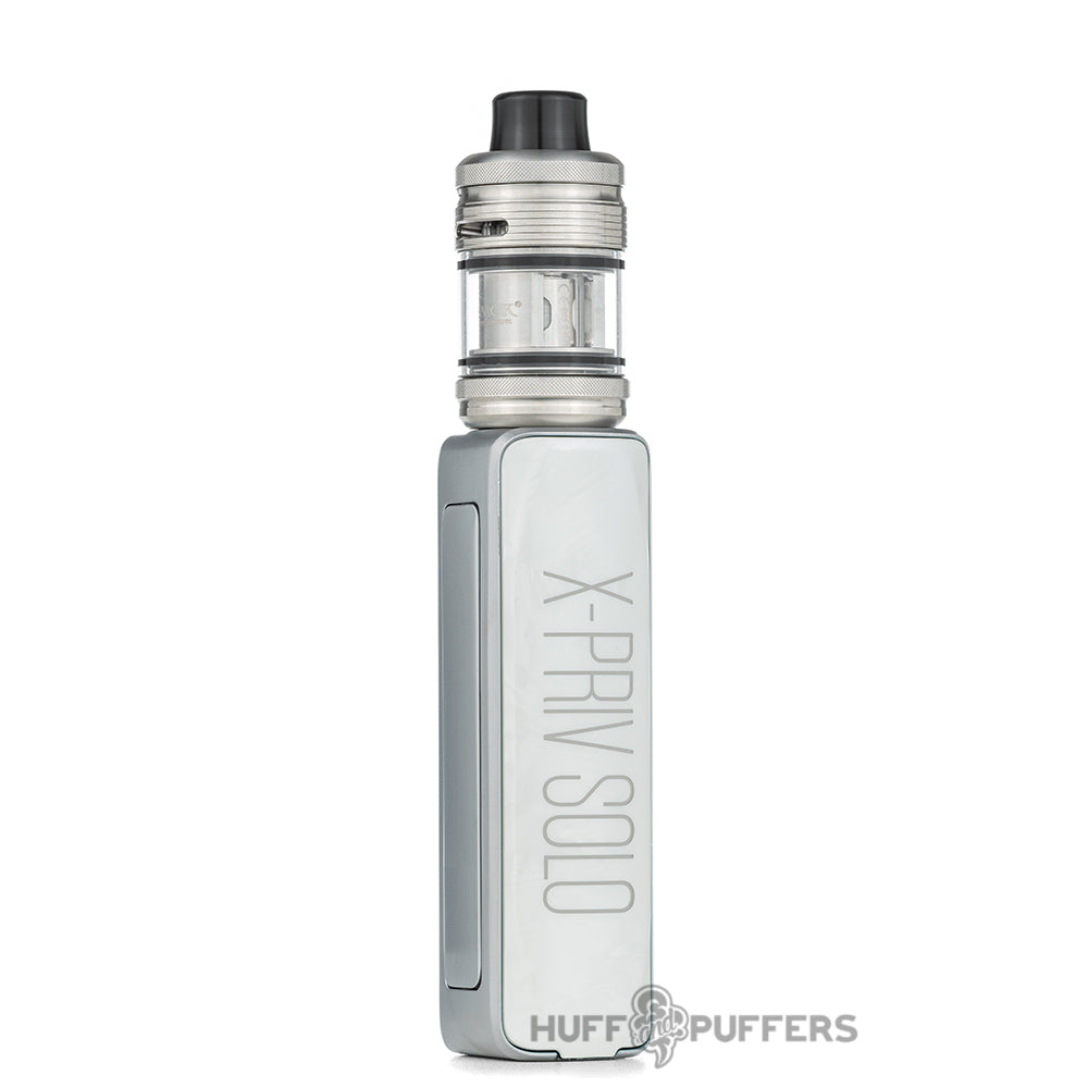 smok x-priv solo kit in white shell color