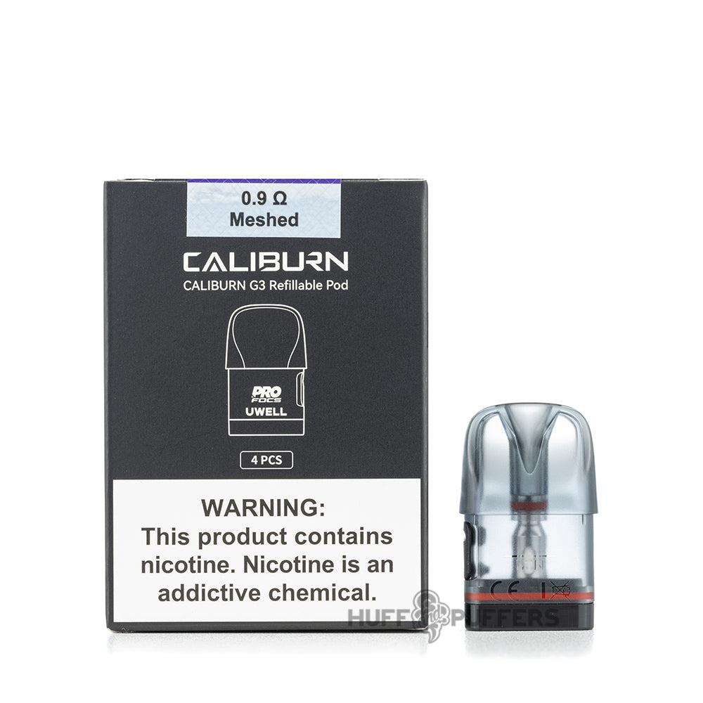 uwell caliburn g3 pod 0.9 ohm meshed