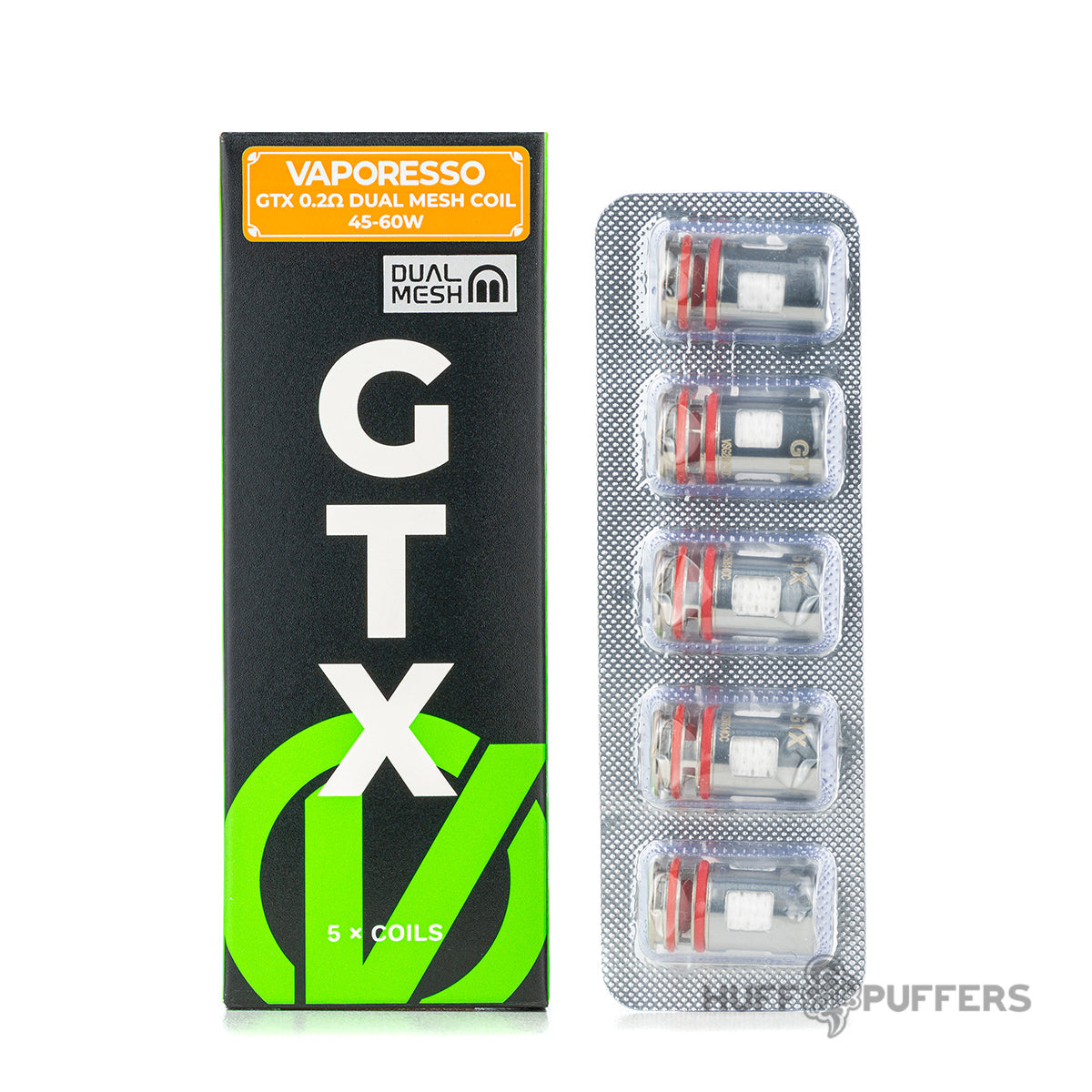 Vaporesso GTX 0.2 ohm Dual Mesh Coils with packaging