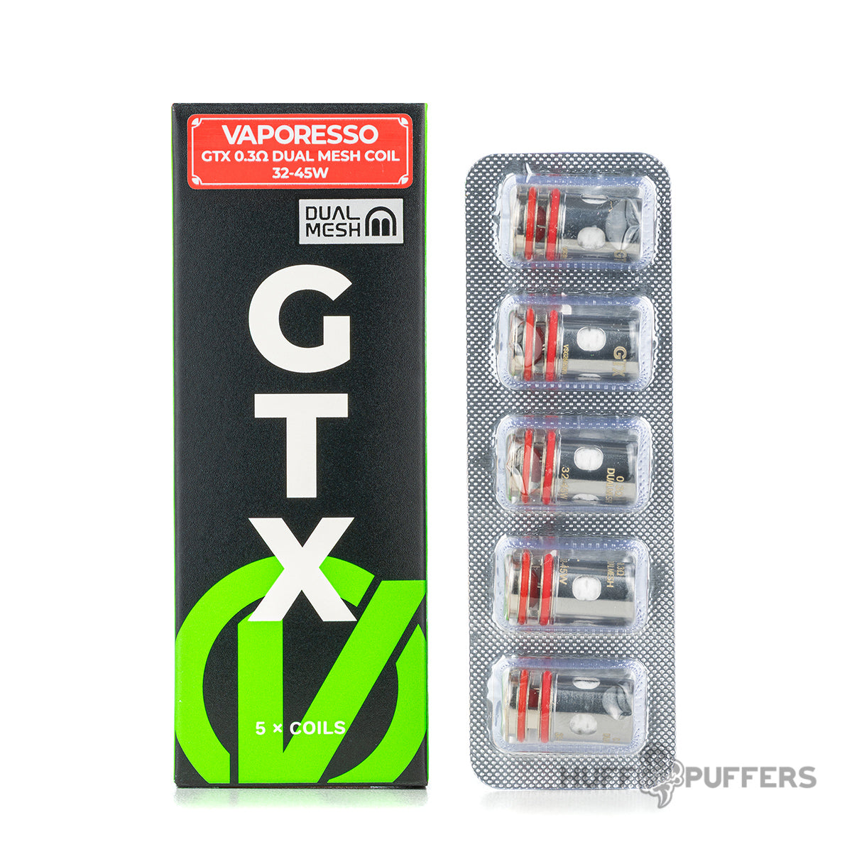 Vaporesso GTX 0.3 ohm Dual Mesh Coils with packaging