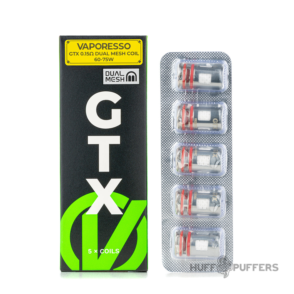 Vaporesso GTX 0.15 ohm Dual Mesh Coils with packaging