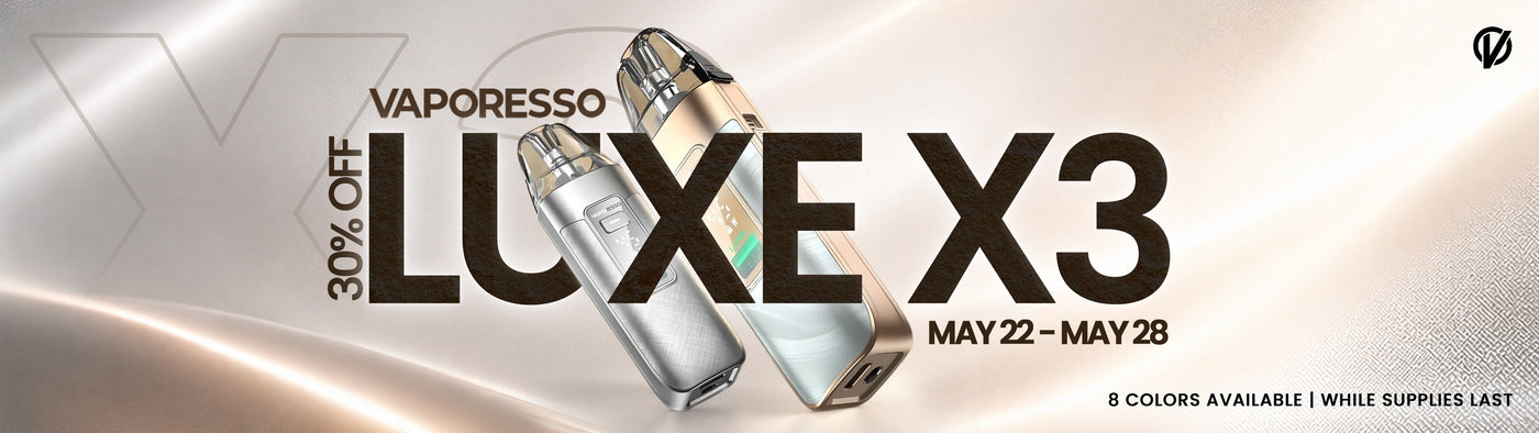 Vaporesso Luxe X3 Promo Sale Desktop Banner