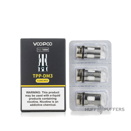voopoo tpp-dm3 coils 3 pack with packaging