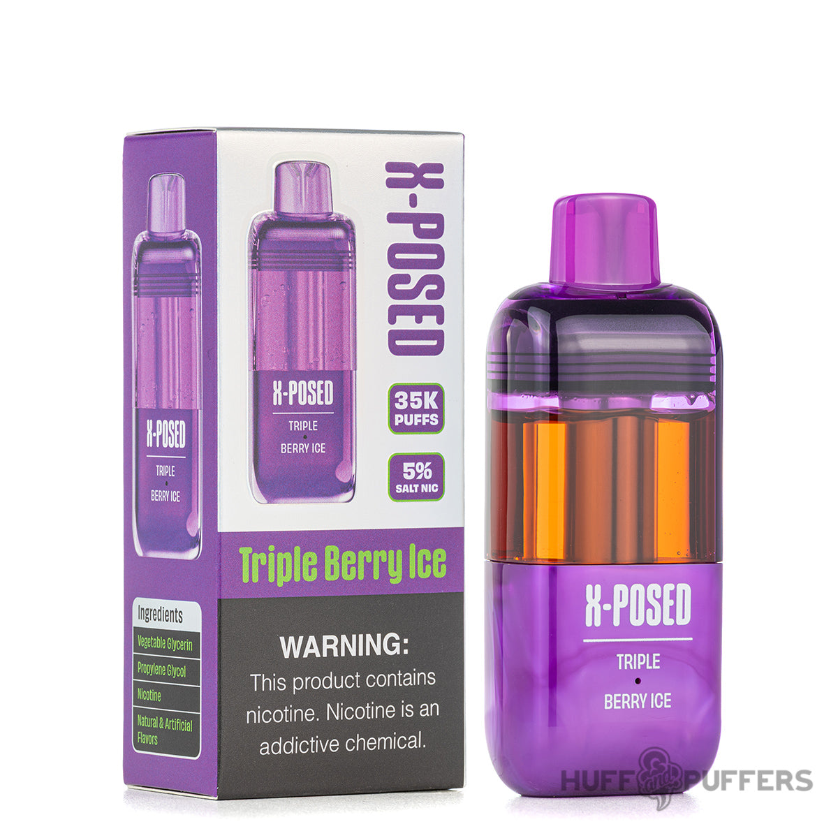 X-Posed Disposable Pod 35K with packaging