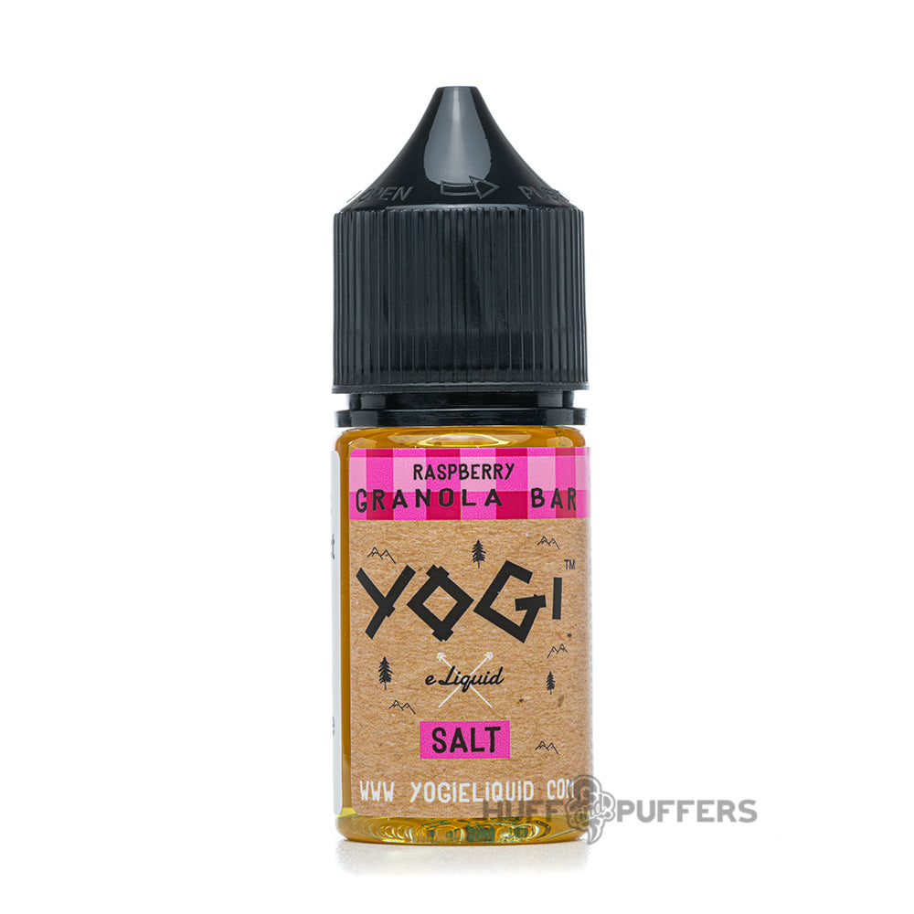 yogi salt raspberry granola bar 30ml e-juice bottle