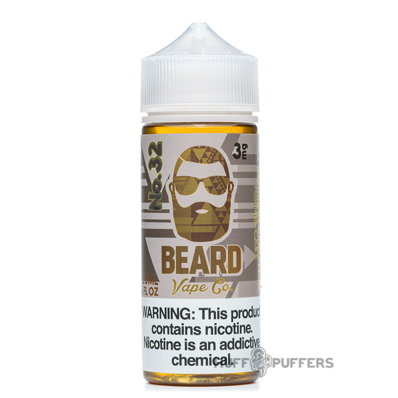 beard vape no. 32 120ml e-juice bottle