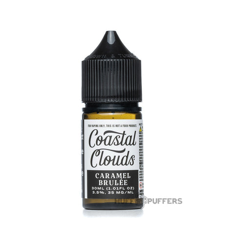 coastal clouds salt caramel brulee 30ml e-juice bottle