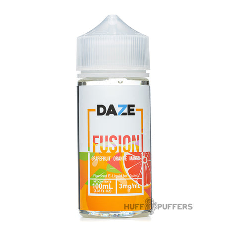 daze fusion grapefruit orange mango 100ml e-juice bottle