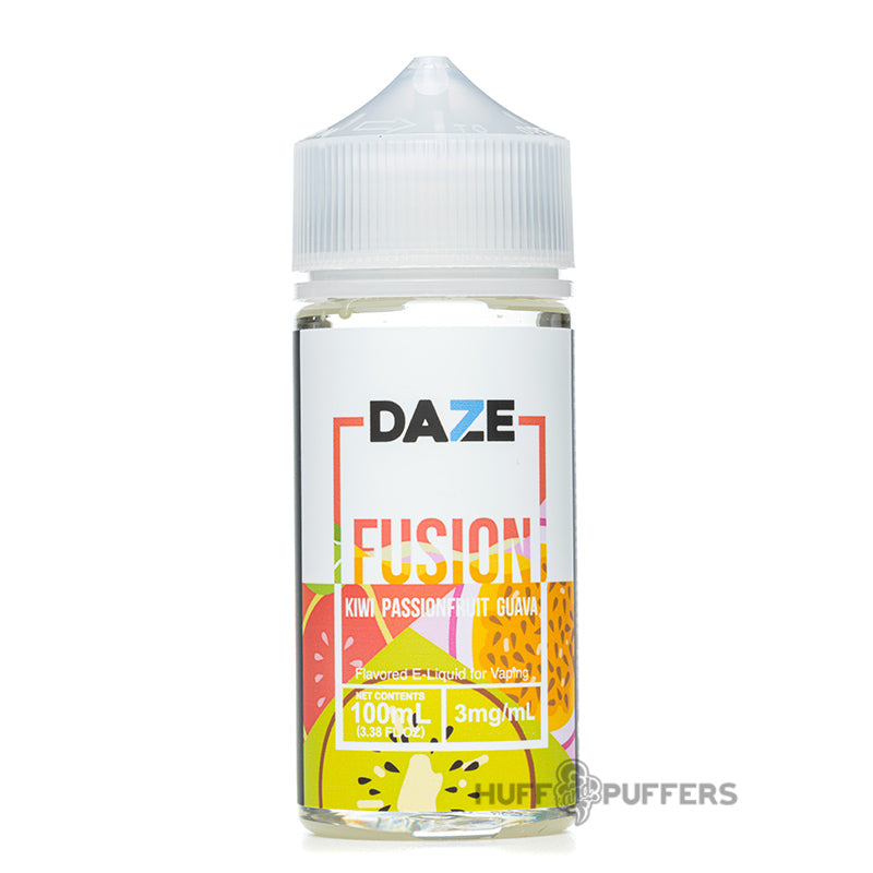 daze fusion kiwi passionfruit guava 100ml e-juice bottle