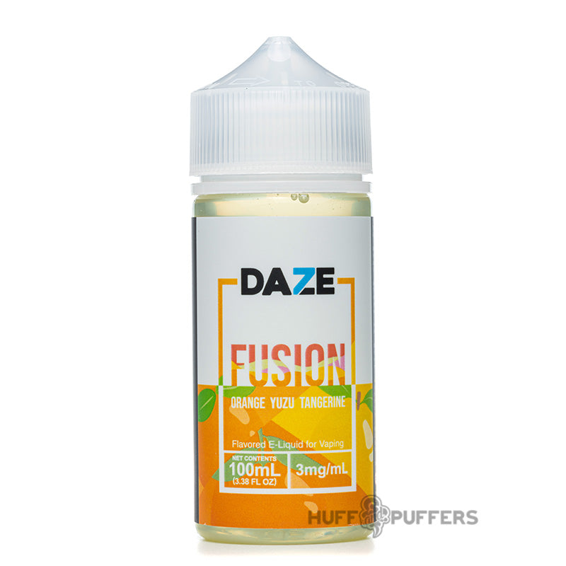 daze fusion orange yuzu tangerine 100ml e-juice bottle