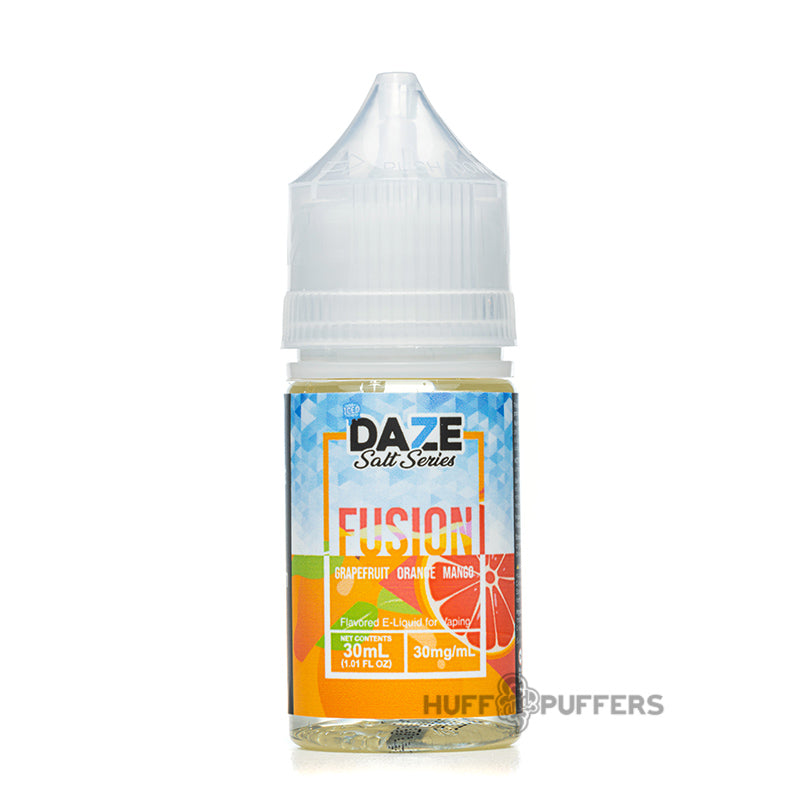 daze fusion salt series grapefruit orange mango iced 30ml e-juice bottle