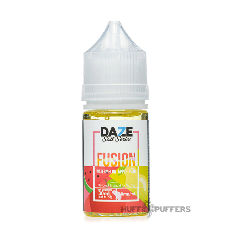 daze fusion salt series watermelon apple pear 30ml e-juice bottle
