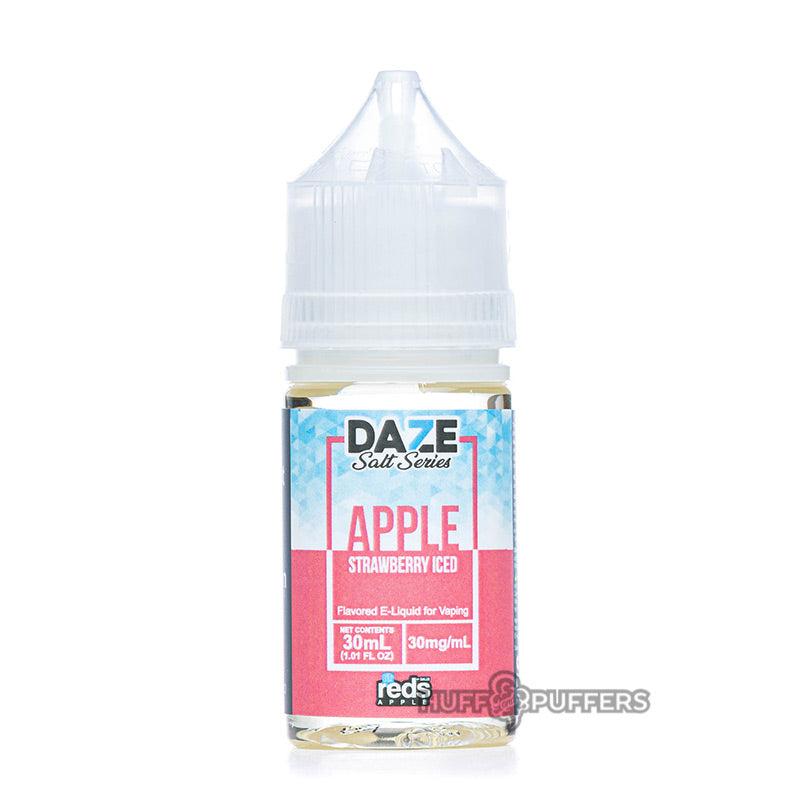 daze salt series apple strawberry iced 30ml e-juice bottle