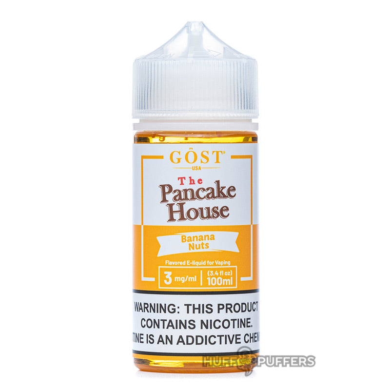 banana nuts pancake house 100ml bottle by gost vapor