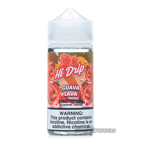 guava laval 100ml e-liquid bottle by hi-drip