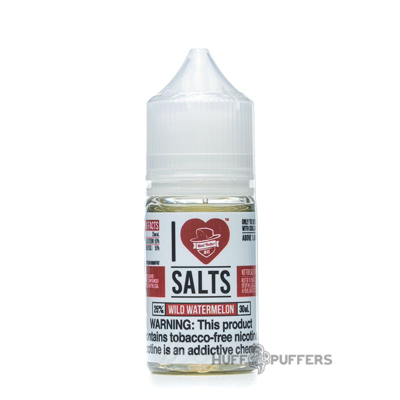 i love salts by mad hatter wild watermelon 30ml e-juice bottle