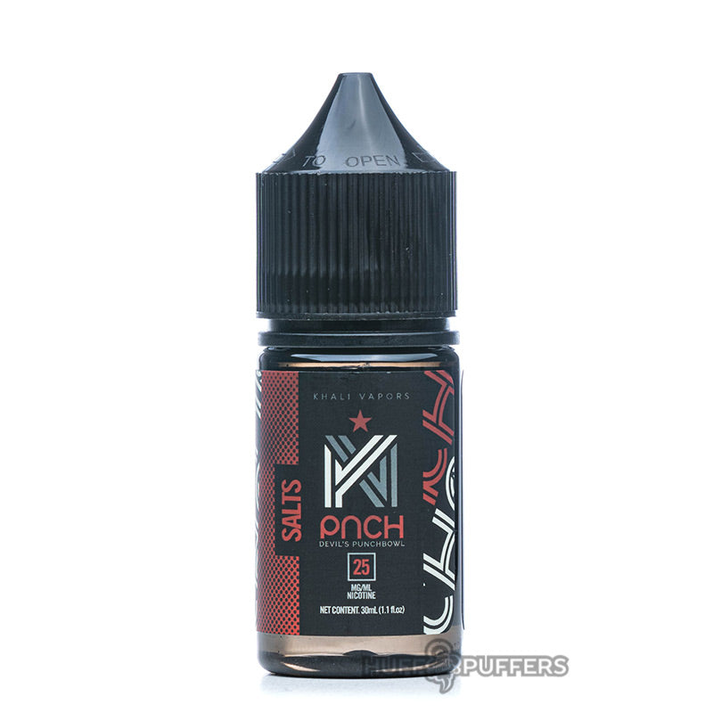 khali vapors salts devil's punchbowl 30ml e-juice bottle