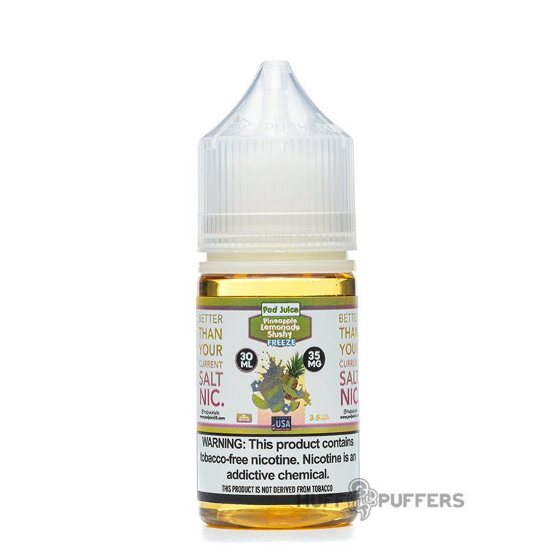 pod juice pineapple lemonade slushy freeze 30ml salt nicotine e-juice bottle