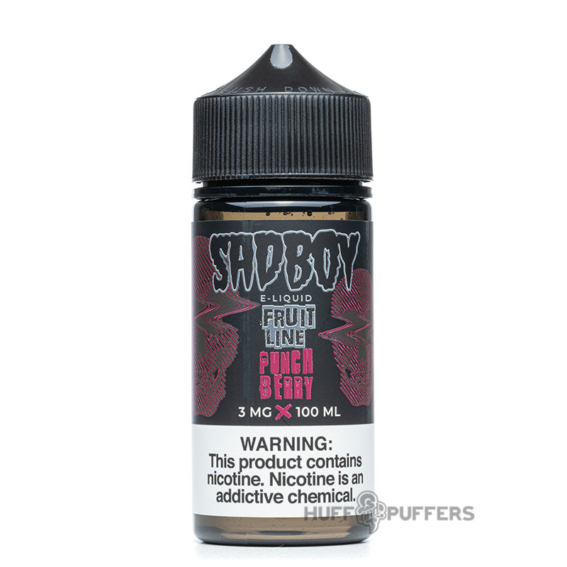 sadboy fruit line punch berry 100ml e-juice bottle