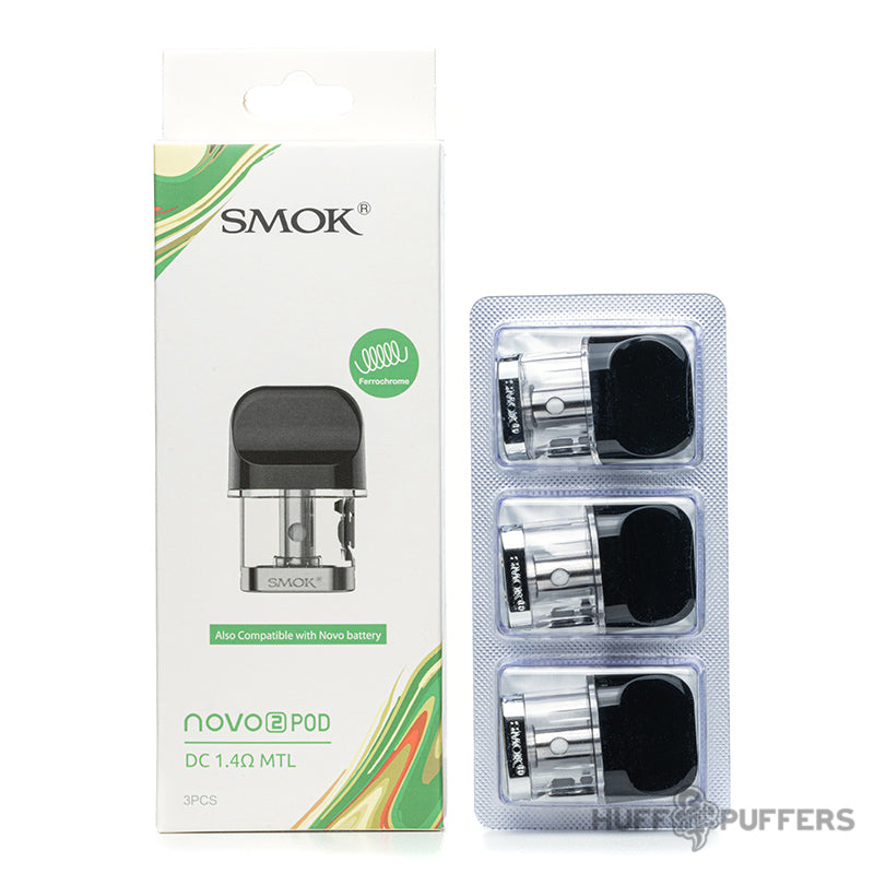smok novo 2 replacement pods mc 1.4 ohm mtl