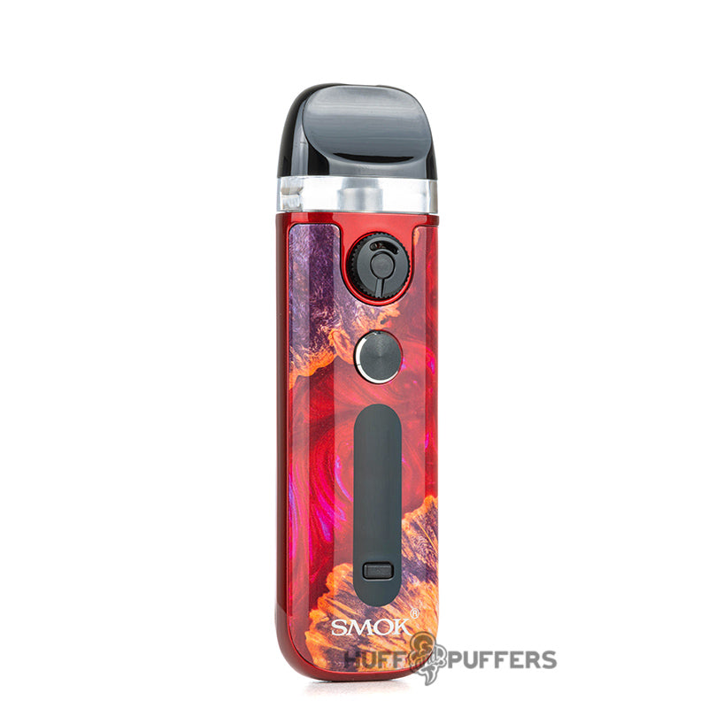 smok novo 5 pod system red stabilizing wood