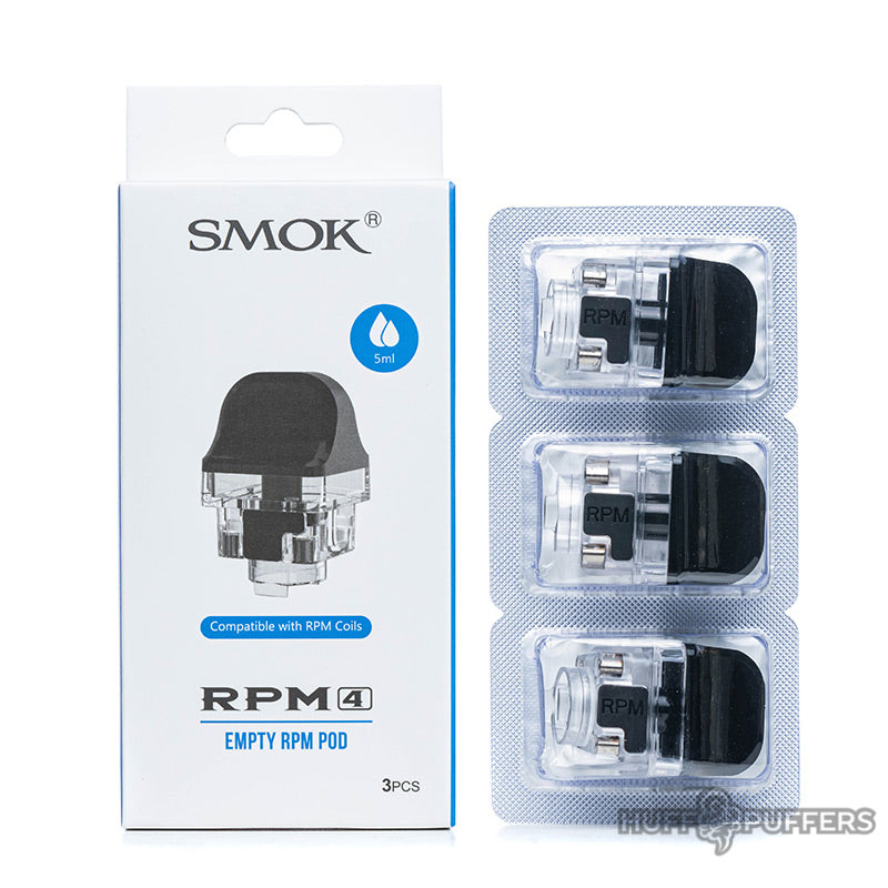 smok rpm 4 rpm empty replacement pods 3 pack