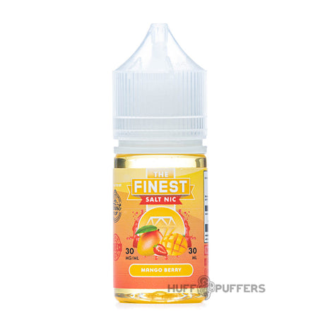 the finest salt nic mango berry 30ml e-juice bottle