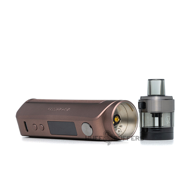 vaporesso gen pt80 s pod system earth brown laying down