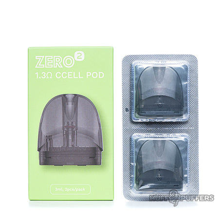 vaporesso zero 2 1.3 ohm ccell pods 2 pack with box packaging