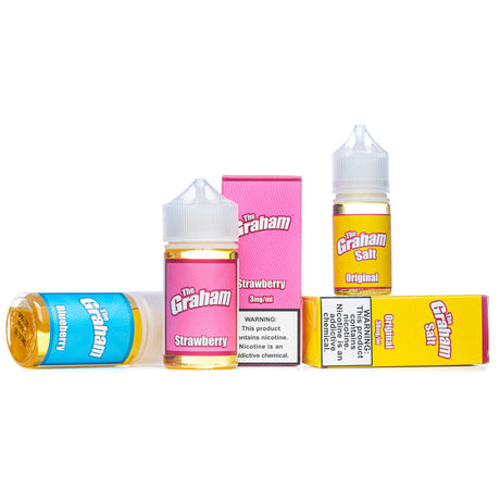 Different flavors of Slam Juice E-liquids