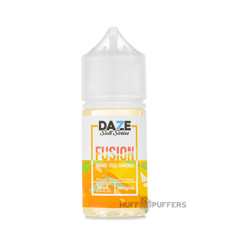Daze Fusion Salt Orange Yuzu Tangerine 30ml e-juice bottle