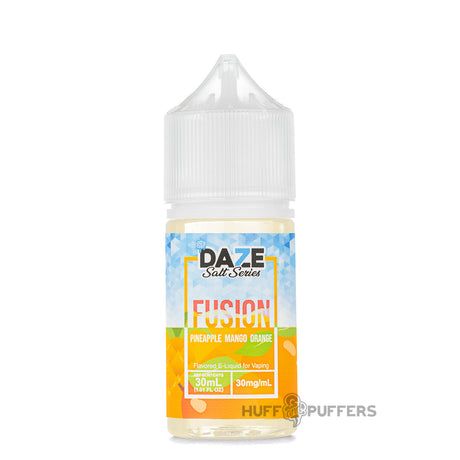 Daze Fusion Salt Pineapple Mango Orange Iced 30ml e-juice bottle