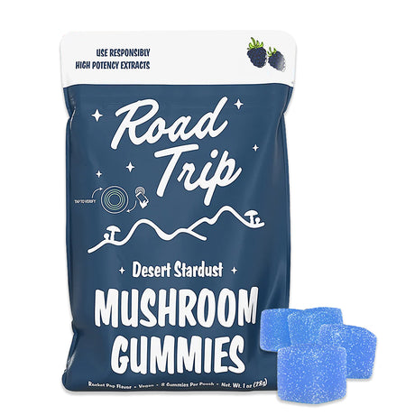Blue Raspberry Desert Stardust Mushroom Gummies