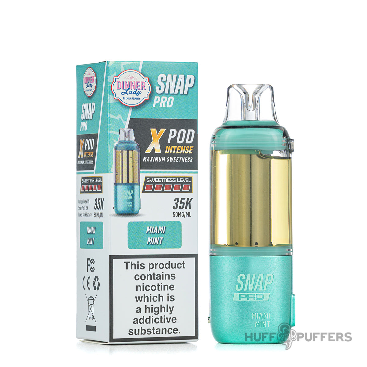 Miami Mint Snap Pro X Pod Intense with packaging
