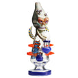 dark blue Lookah 11" Cool Skull Bone Glass Dab Rig