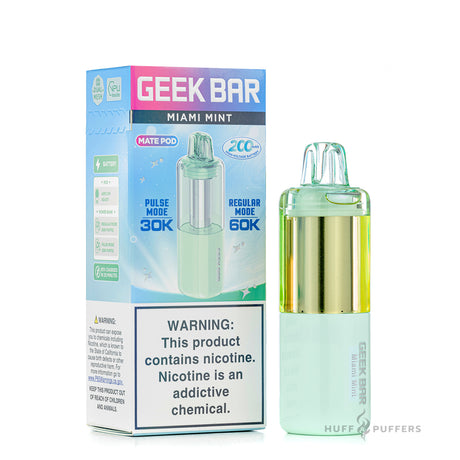 Miami Mint Geek Bar Mate 60K Pod with packaging