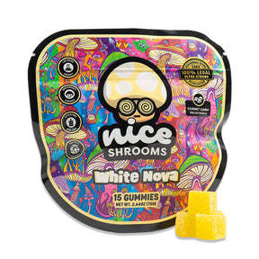 White Nova Nice Shrooms Magic Mushroom Gummies