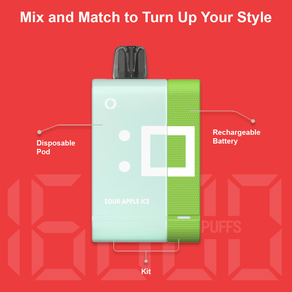 Off-Stamp SW1600 battery and pod