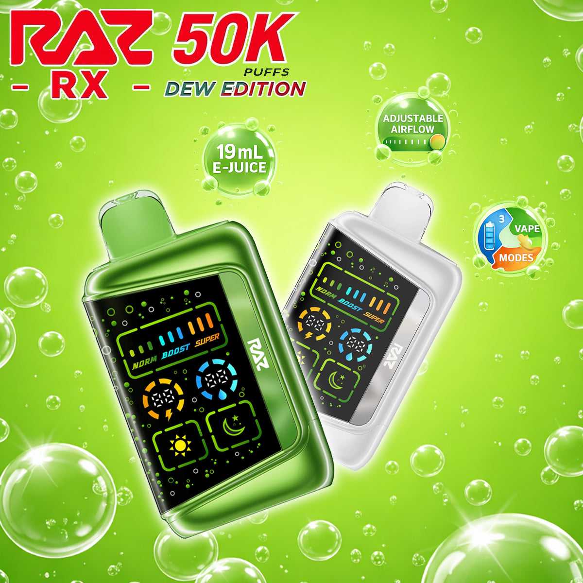 Raz RX50K Disposable Vape features